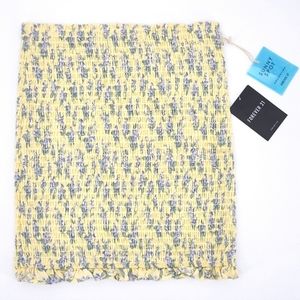 Forever 21 Short Smocked Floral Print Mini Skirt / Tube Top Womens Size Small